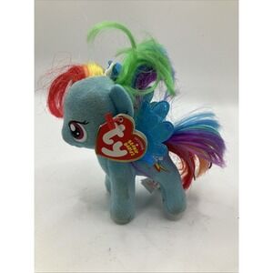 Ty Beanie‎ Babies My Little Pony 7" Rainbow Dash Plush